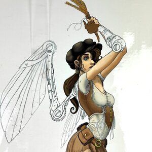Steampunk Virgo Angel Zodiac Art Print – Brose Brothers Productions 2014